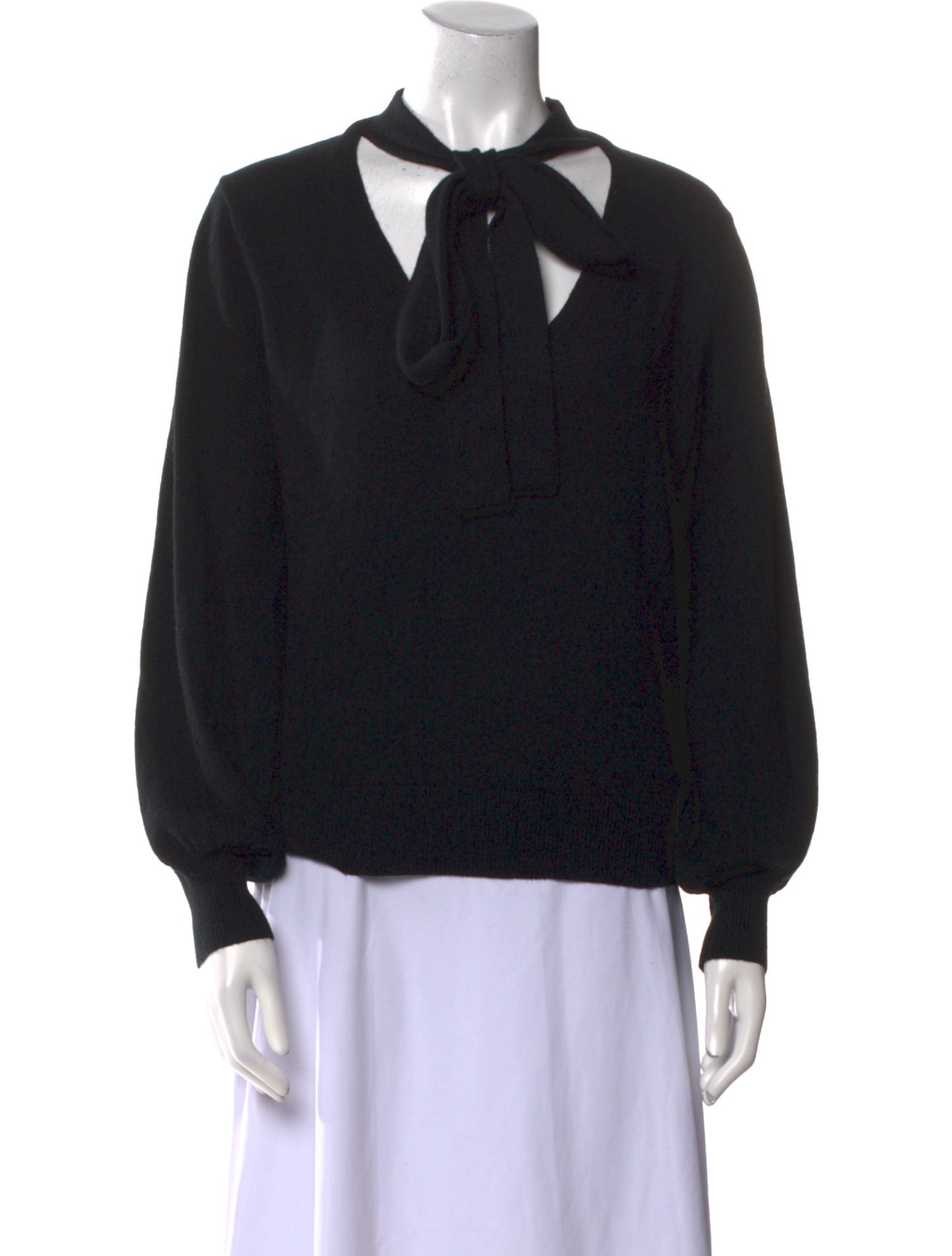 Nili Lotan Cashmere V-Neck Sweatshirt