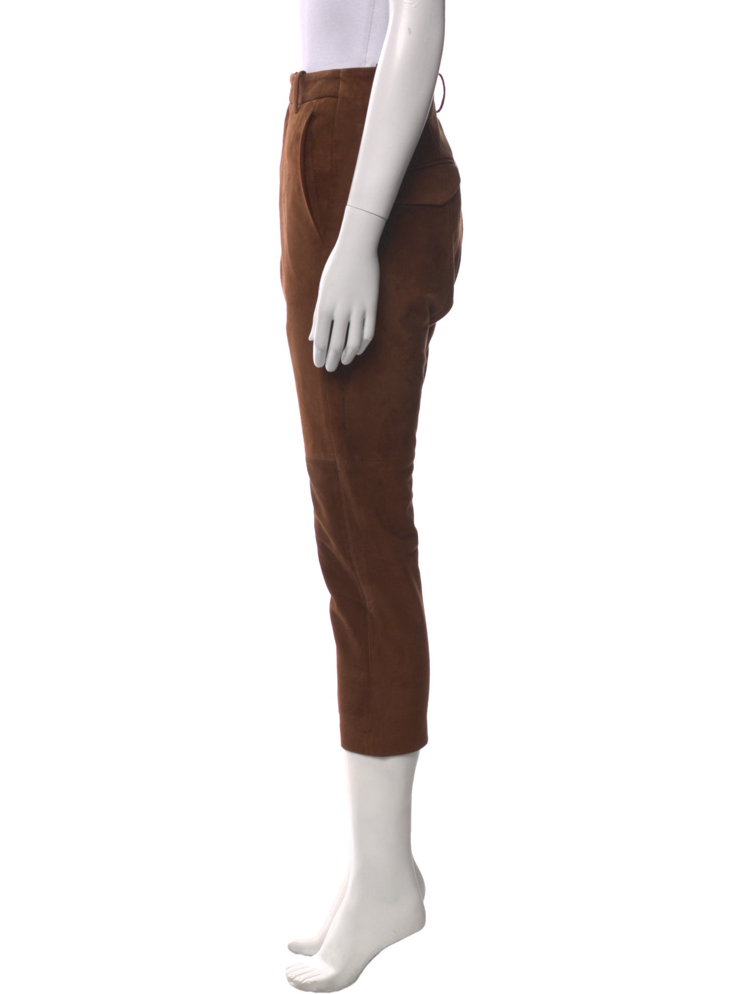 Nili Lotan Calfskin Straight Leg Pants