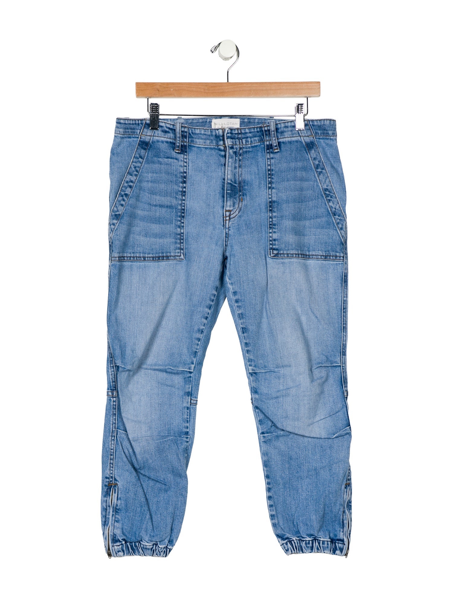 Nili Lotan Mid-Rise Skinny Leg Jeans