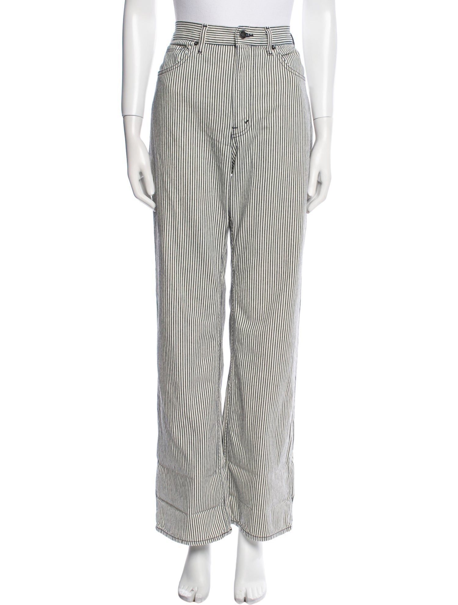 Nili Lotan Striped Wide Leg Pants