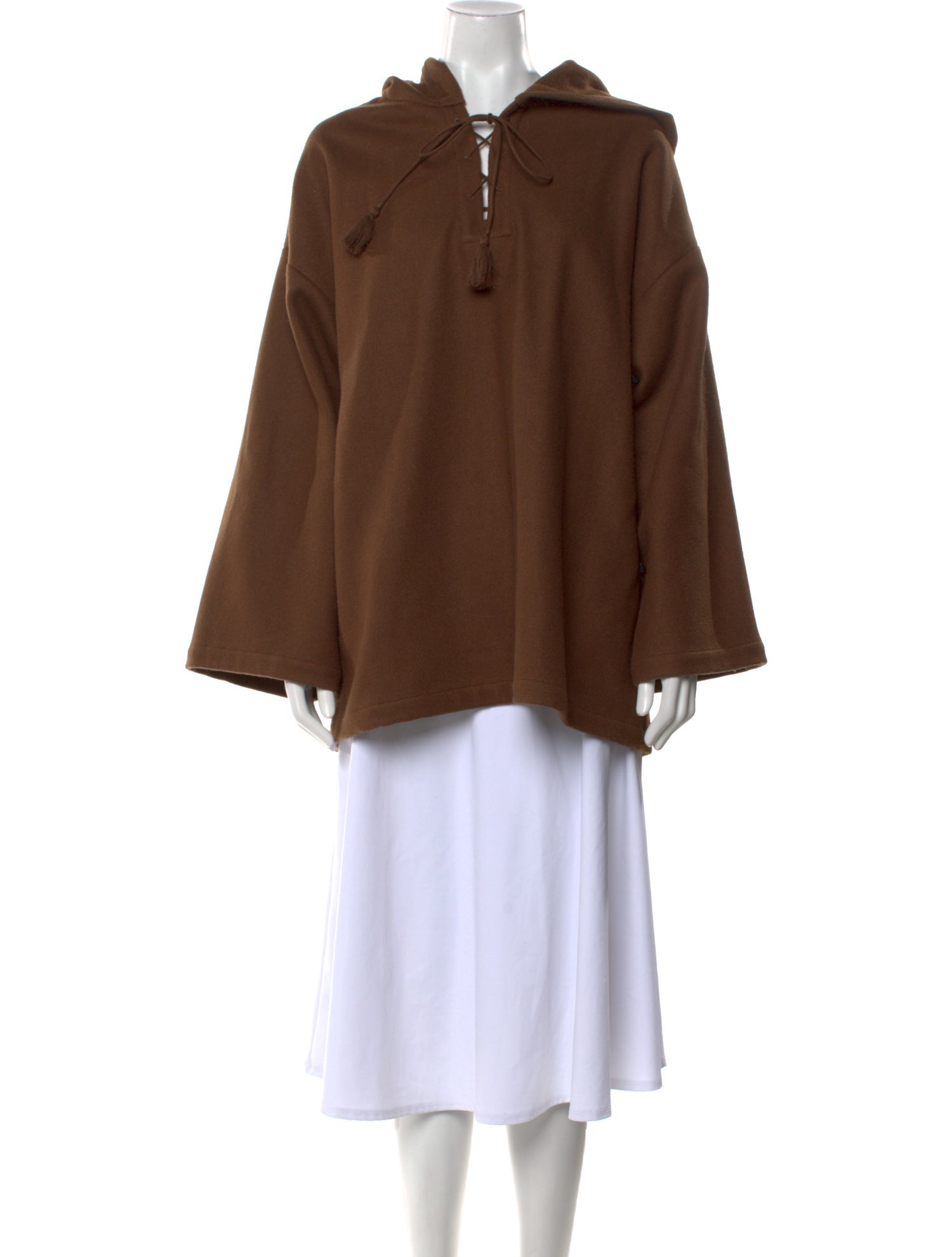 Nili Lotan Wool Mock Neck Sweatshirt