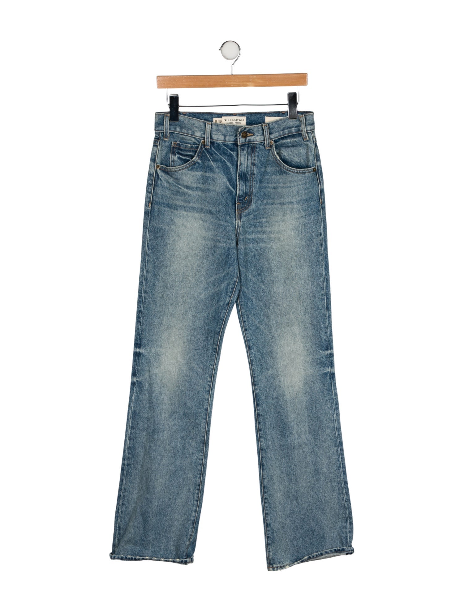 Nili Lotan High-Rise Wide Leg Jeans