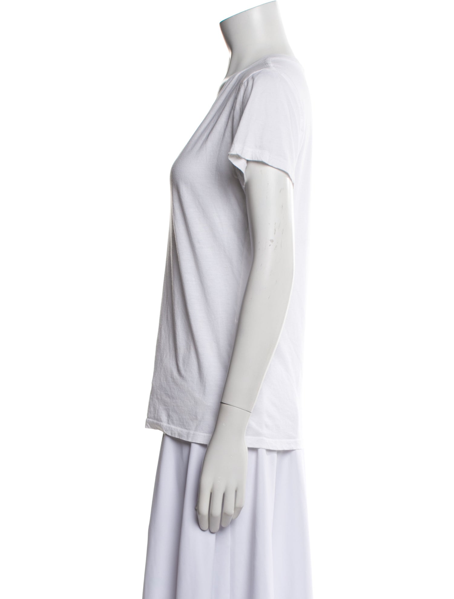 Nili Lotan V-Neck Short Sleeve T-Shirt