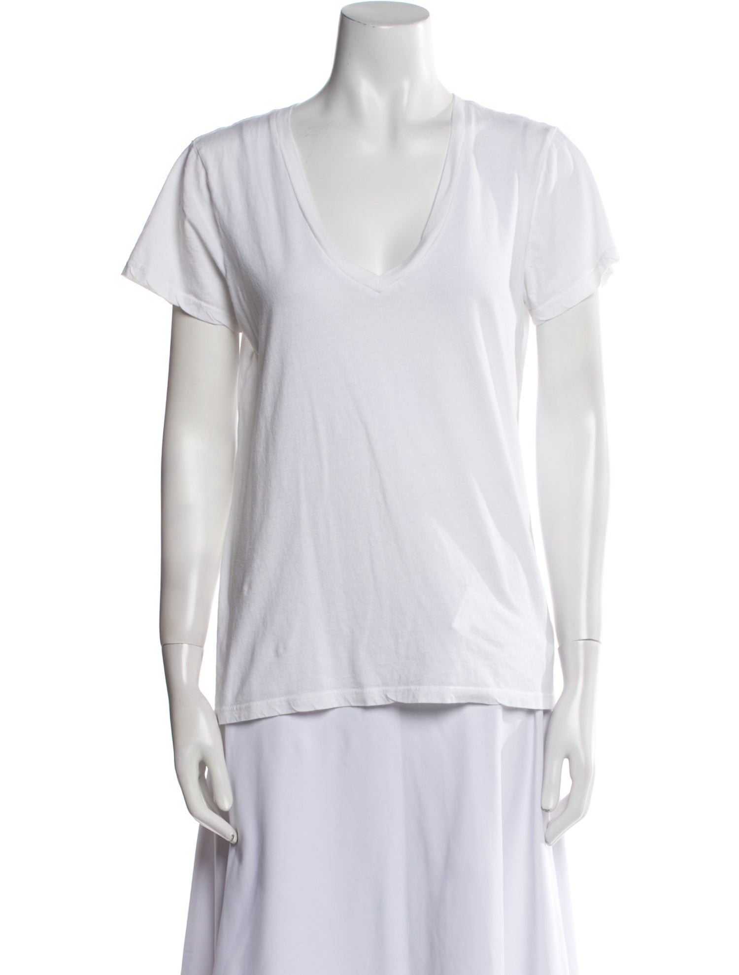 Nili Lotan V-Neck Short Sleeve T-Shirt