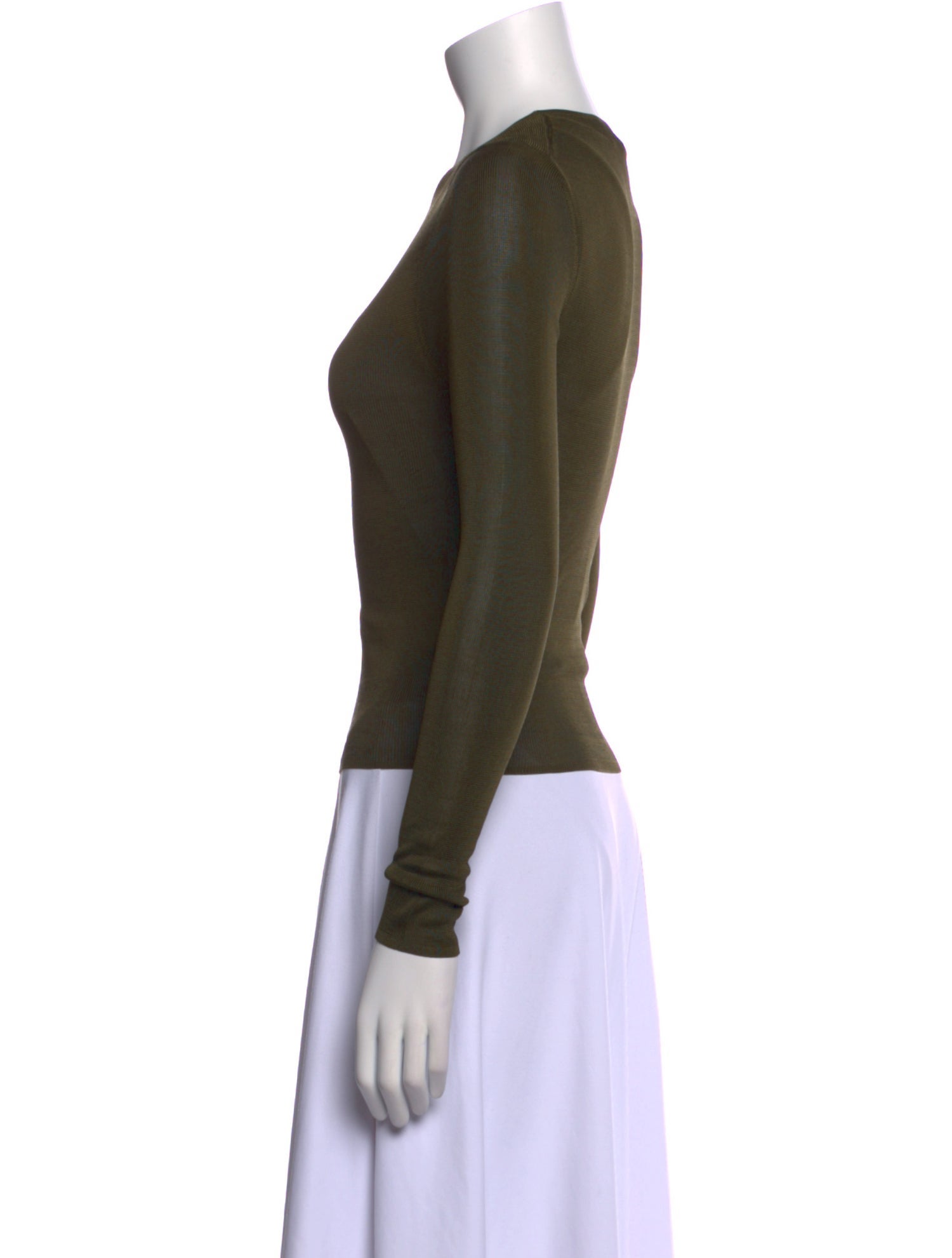 Nili Lotan Silk Crew Neck T-Shirt