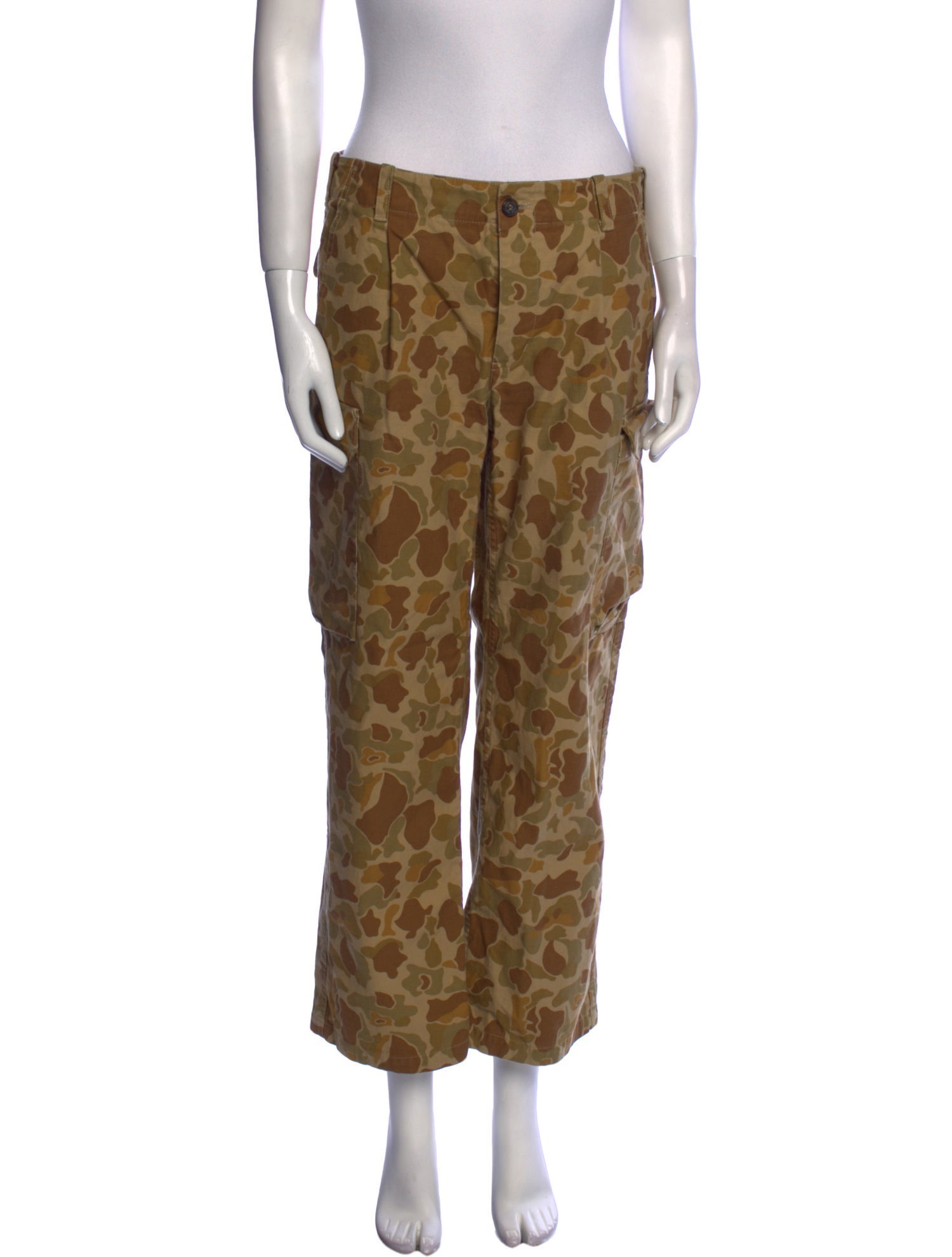Nili Lotan Camouflage Print Wide Leg Pants