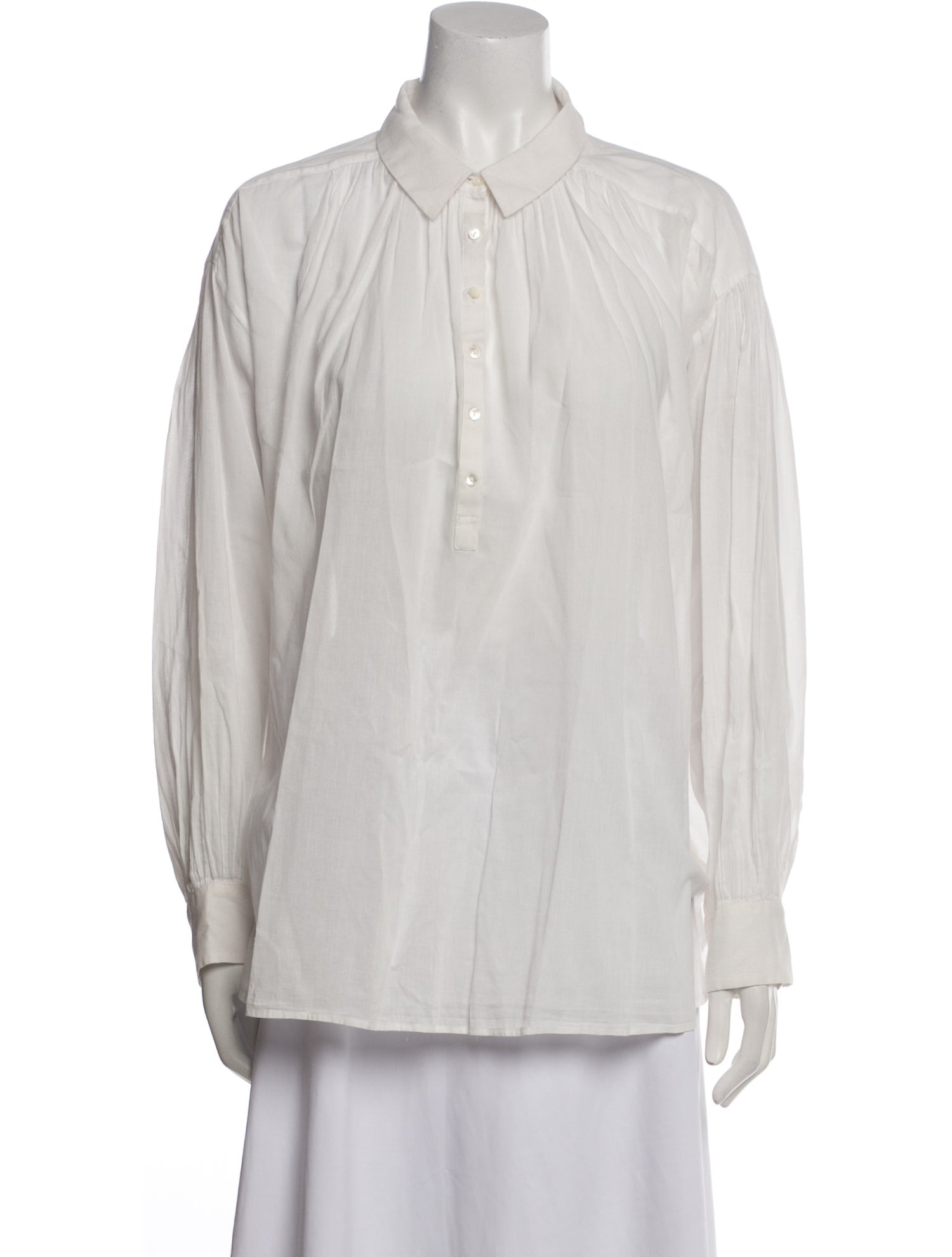 Nili Lotan Long Sleeve Button-Up Top