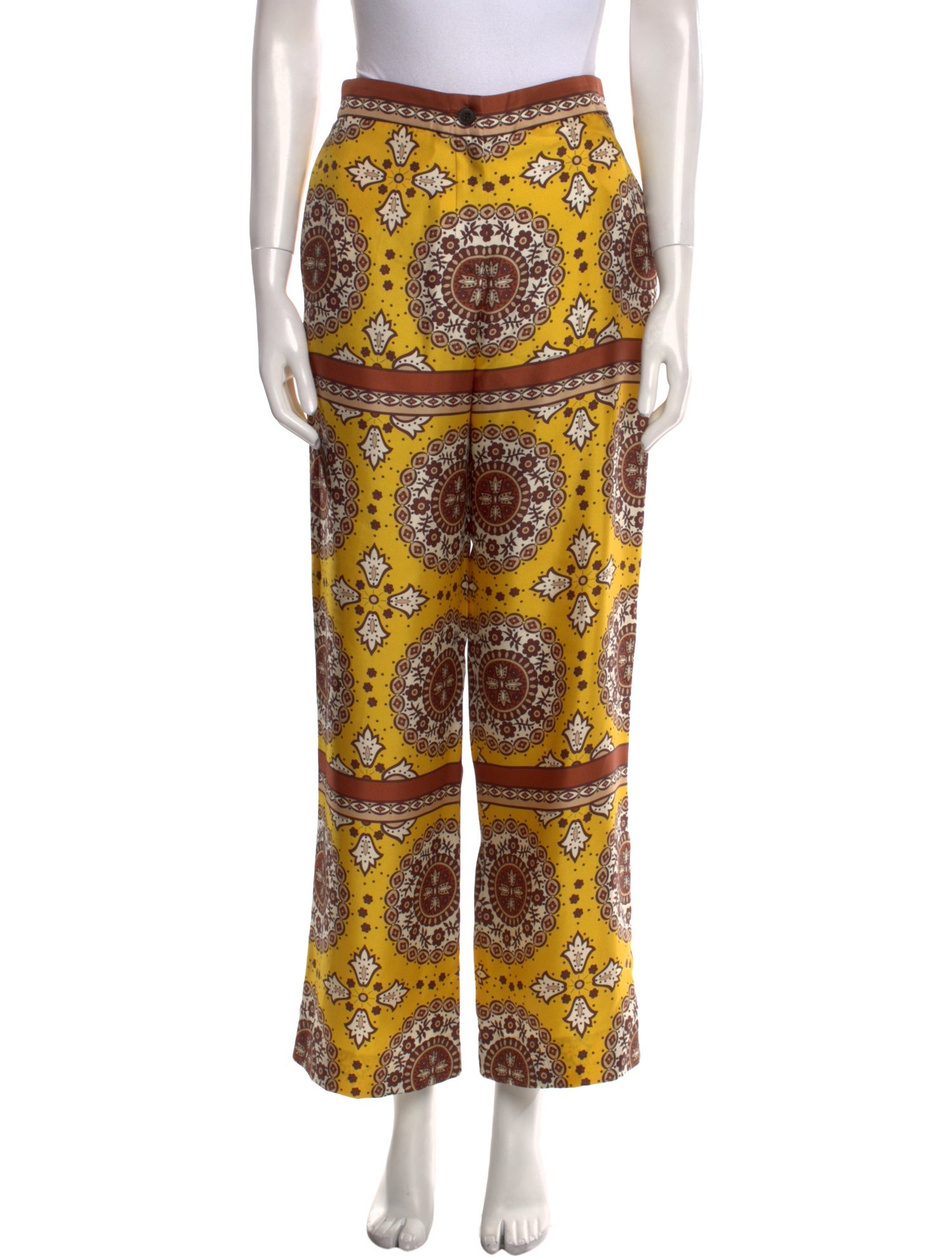 Nili Lotan Silk Wide Leg Pants