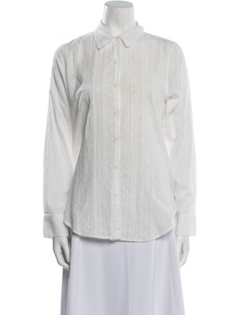 Nili Lotan Long Sleeve Button-Up Top