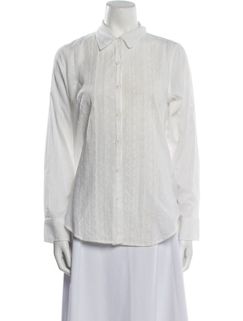 Nili Lotan Long Sleeve Button-Up Top
