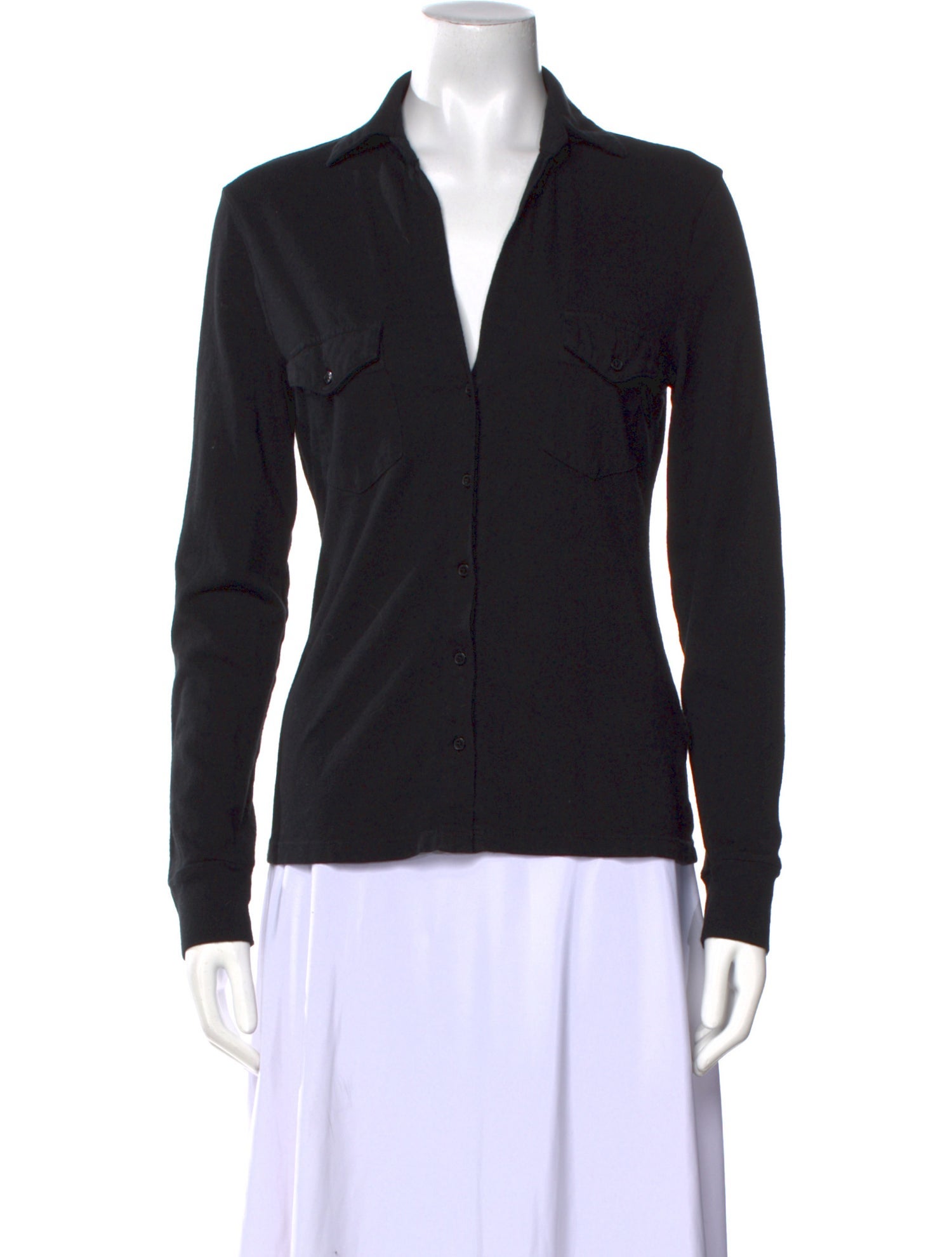 Nili Lotan Long Sleeve Button-Up Top