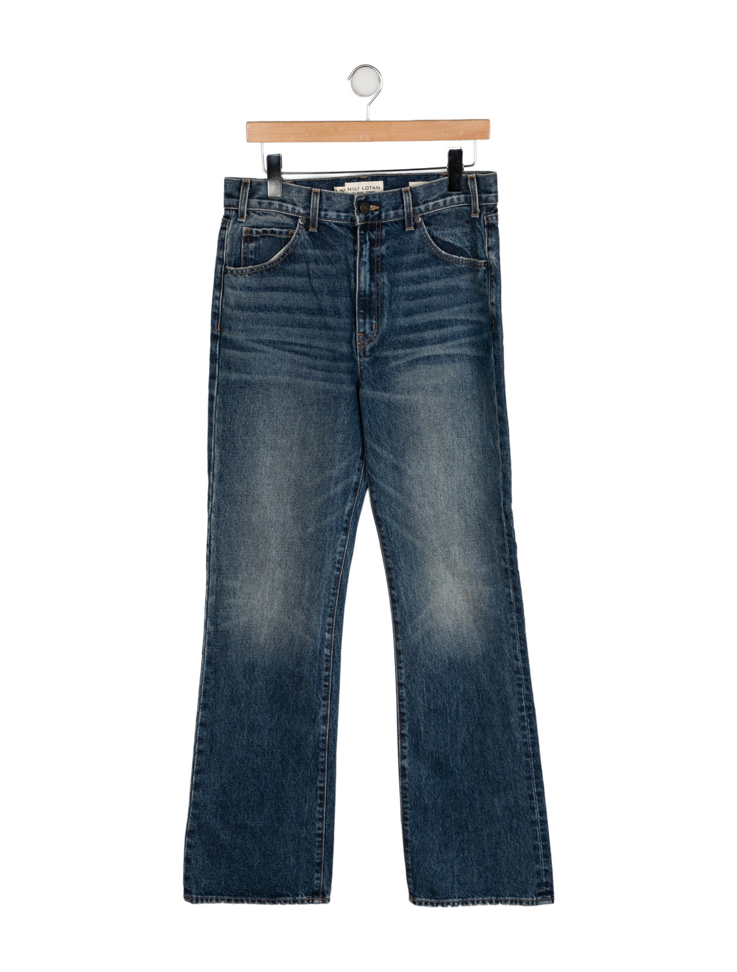 Nili Lotan High-Rise Wide Leg Jeans