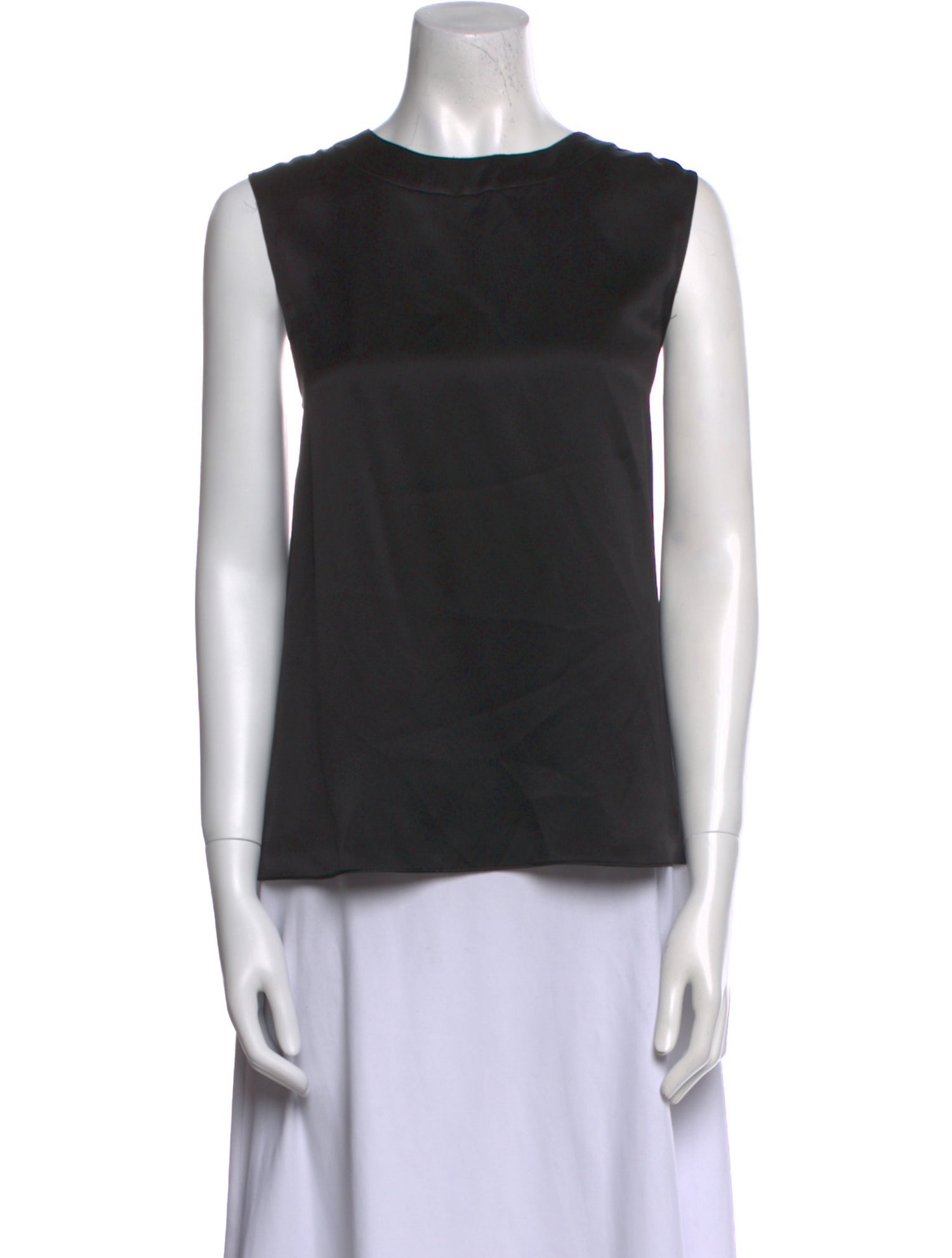 Nili Lotan Silk Crew Neck Top