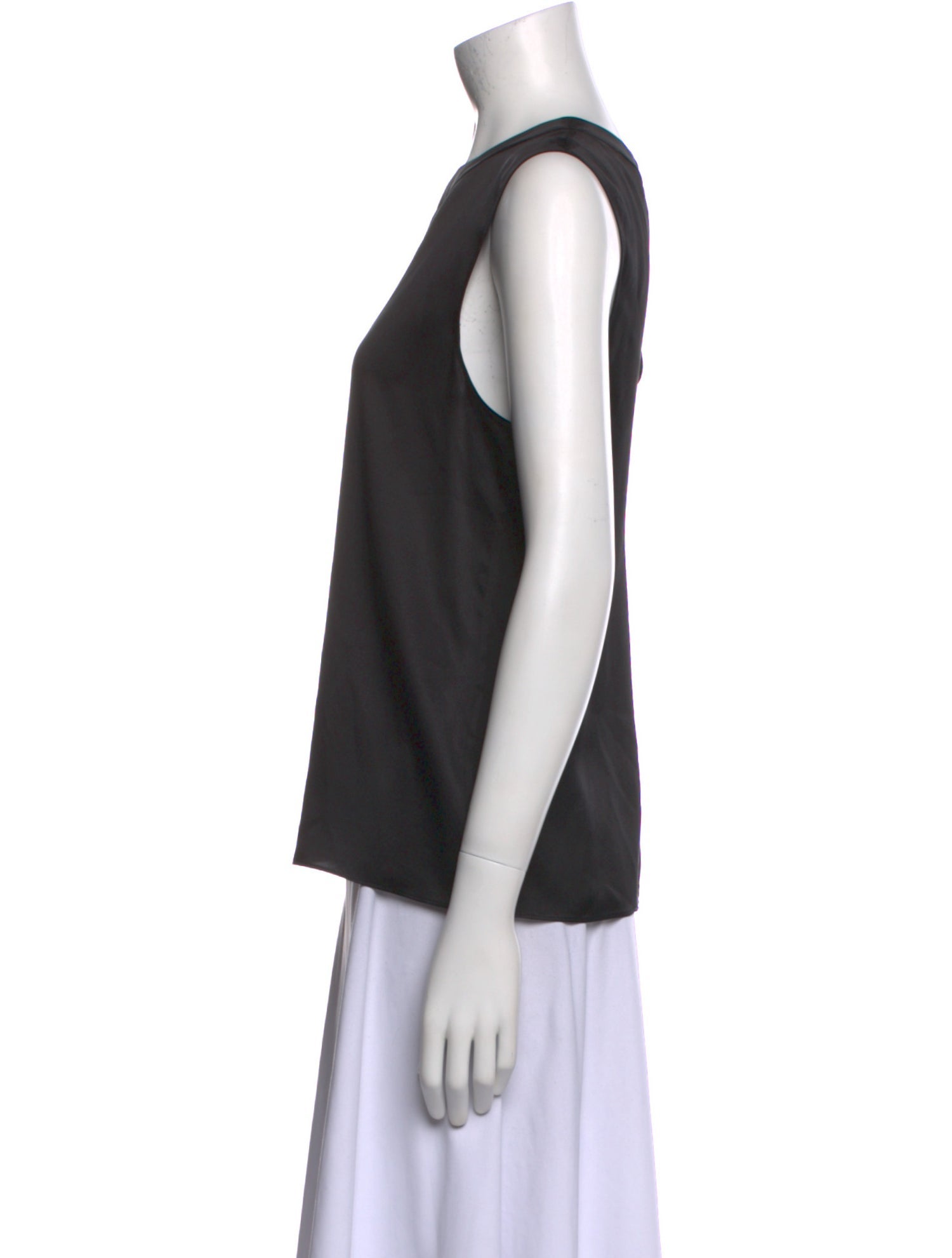 Nili Lotan Silk Crew Neck Top