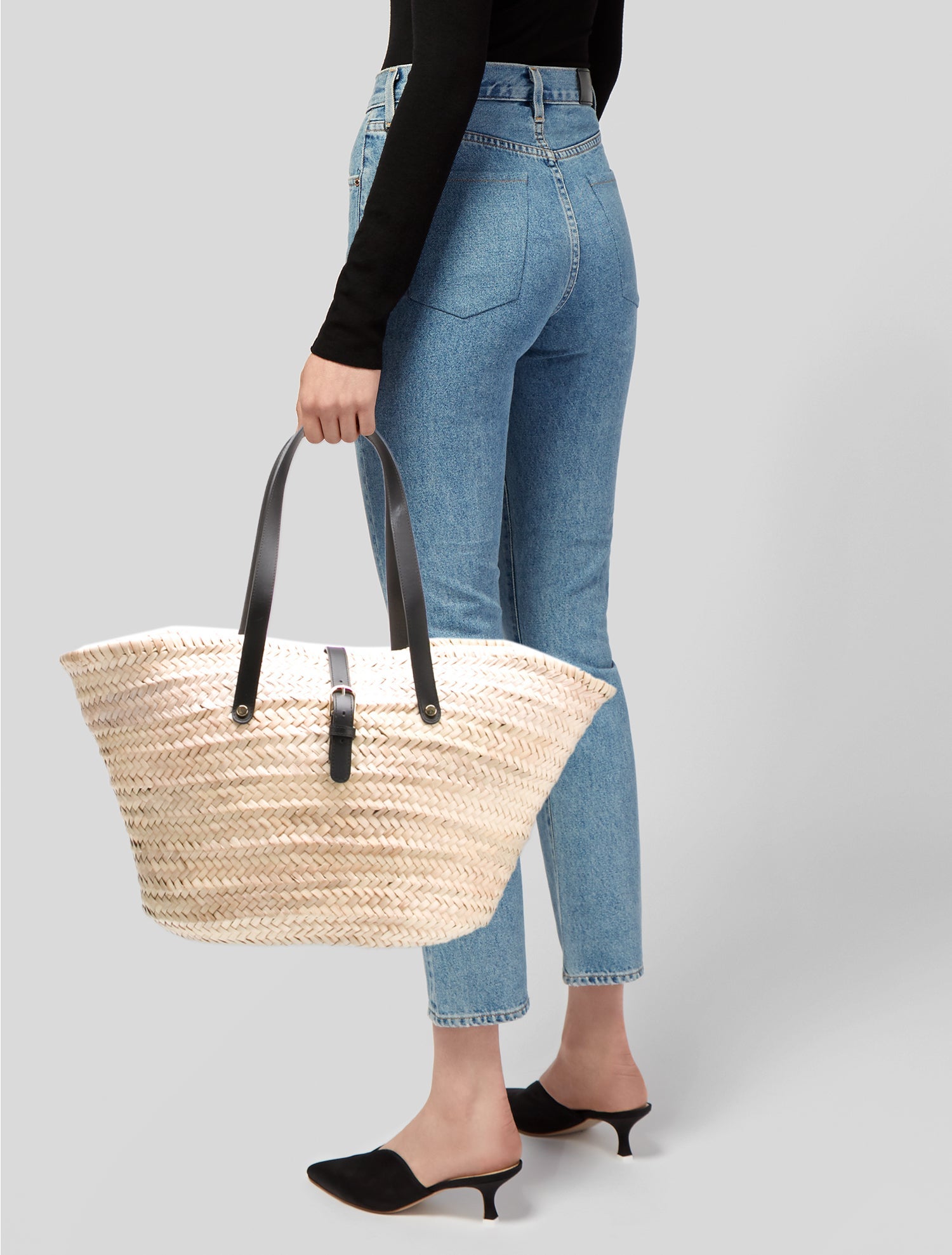 Nili Lotan Straw Saint Laurent Panier