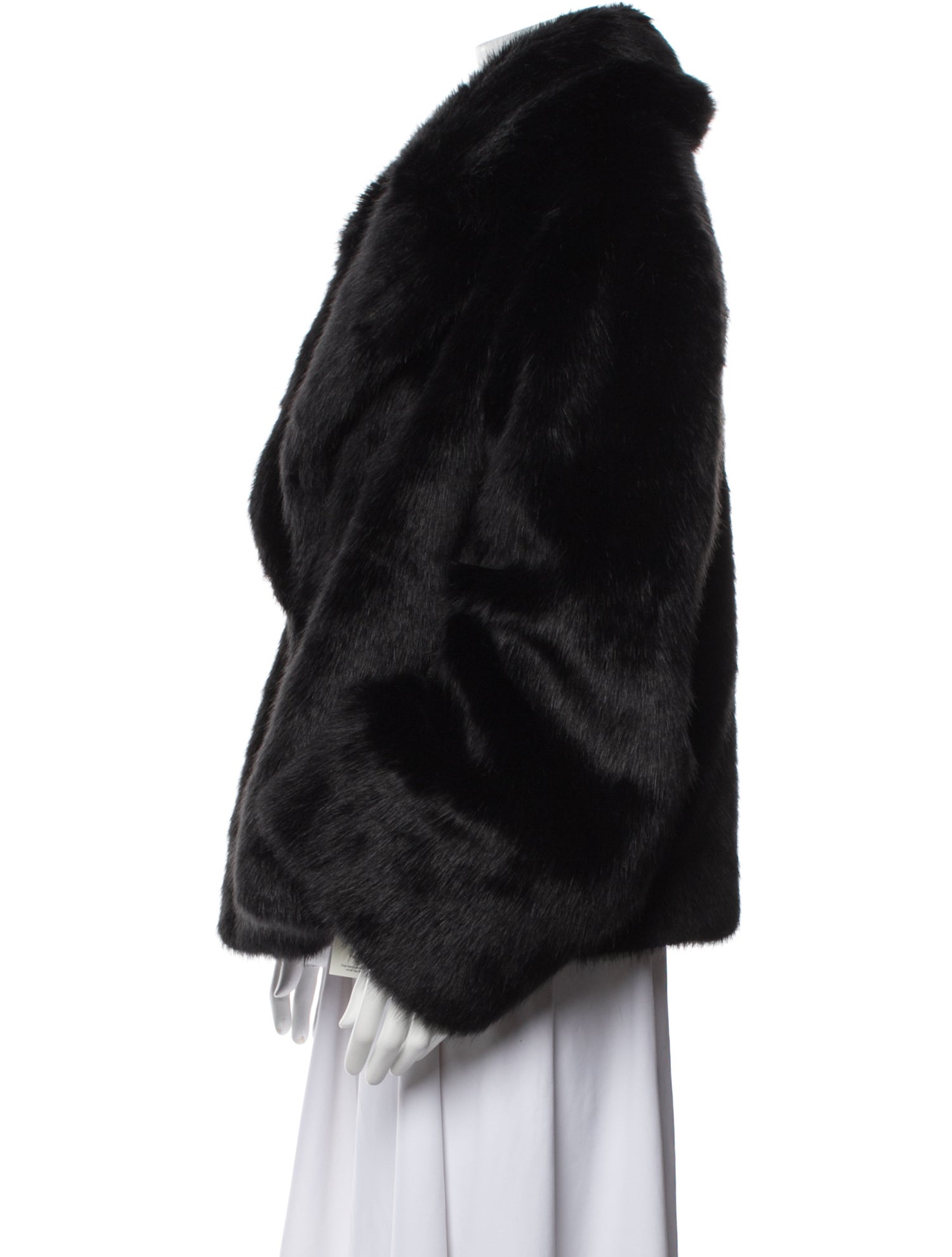 Nili Lotan Wool Faux Fur Jacket