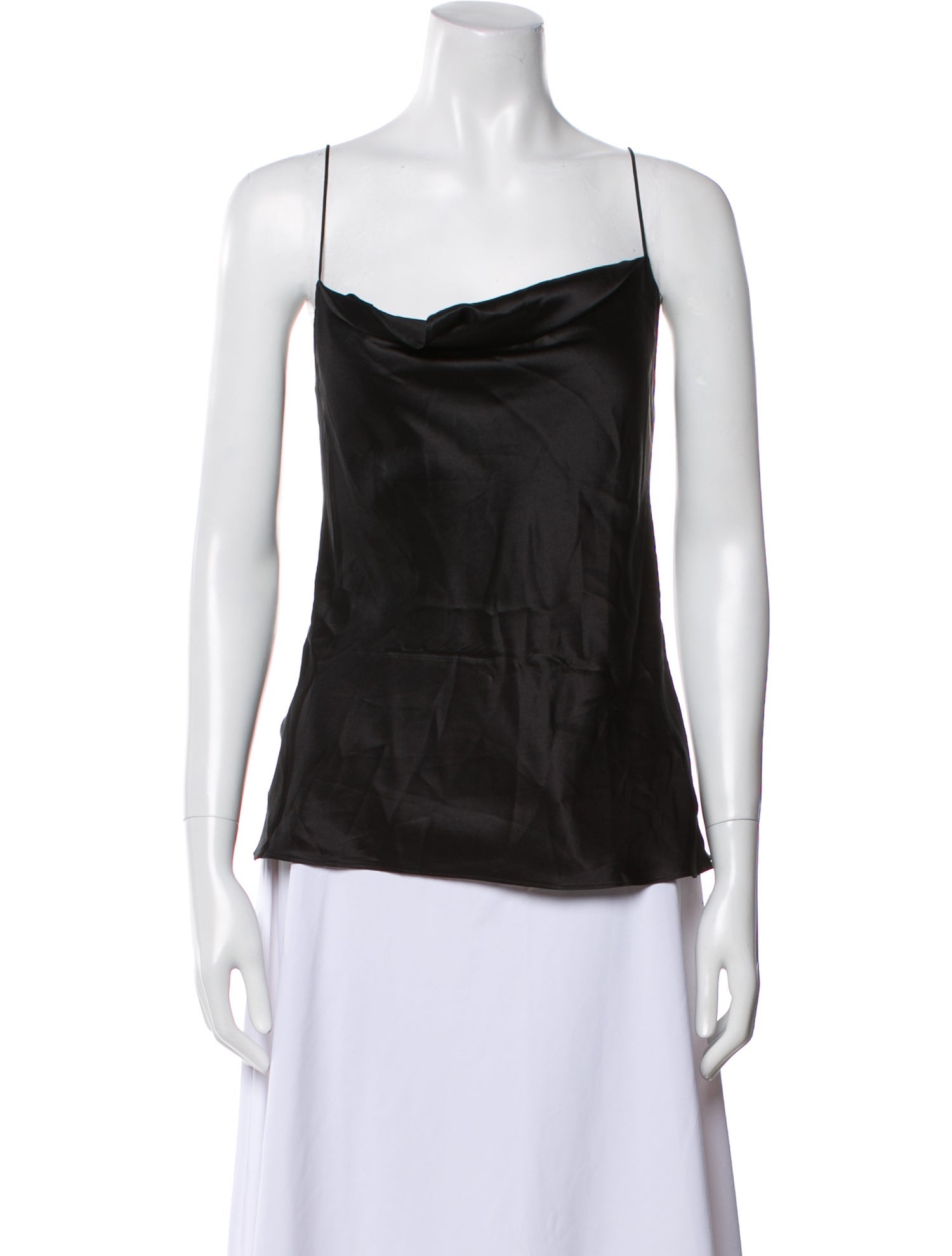 Nili Lotan Silk Cowl Neck Top