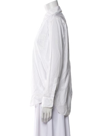 Nili Lotan Long Sleeve Button-Up Top