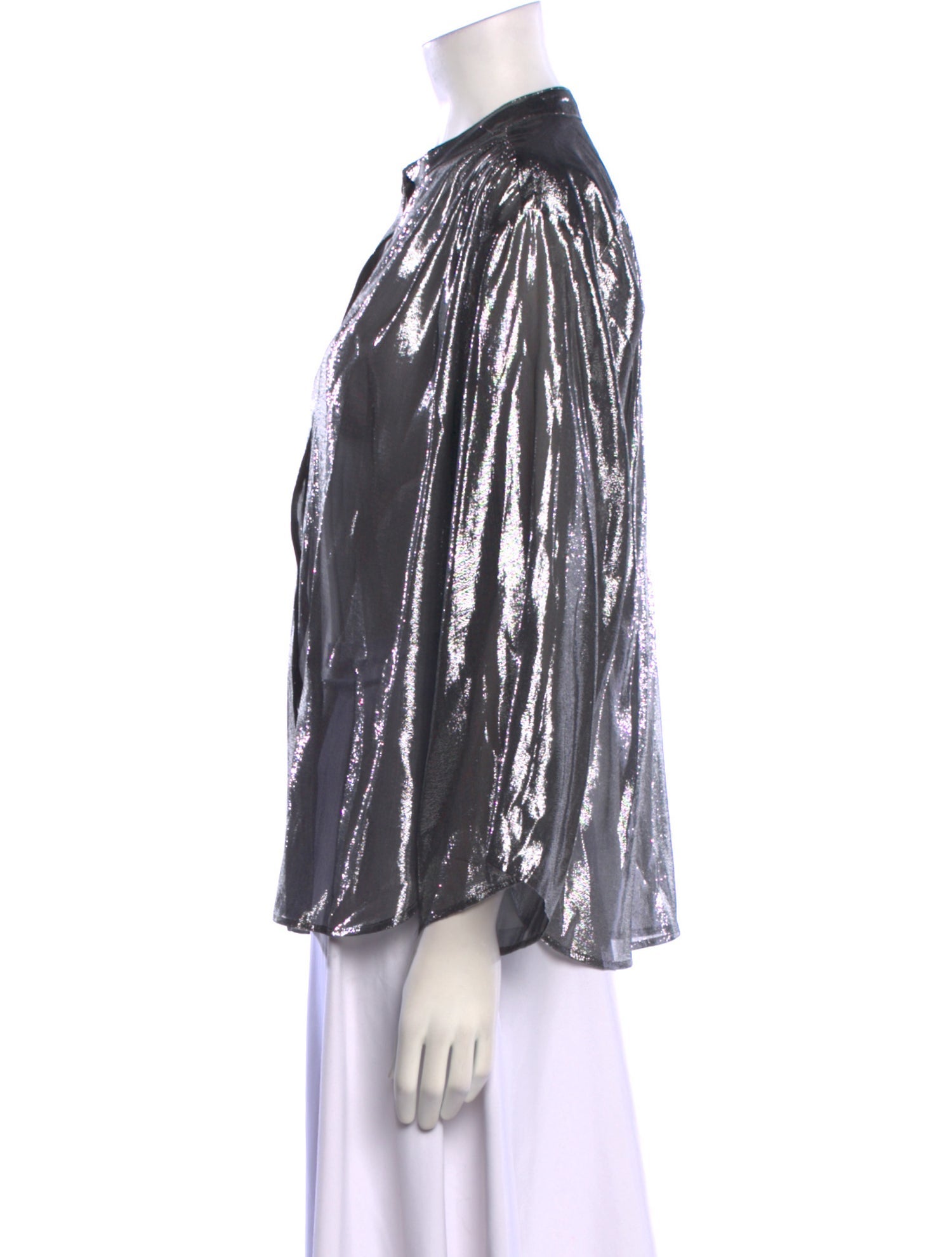 Nili Lotan Silk Printed Blouse