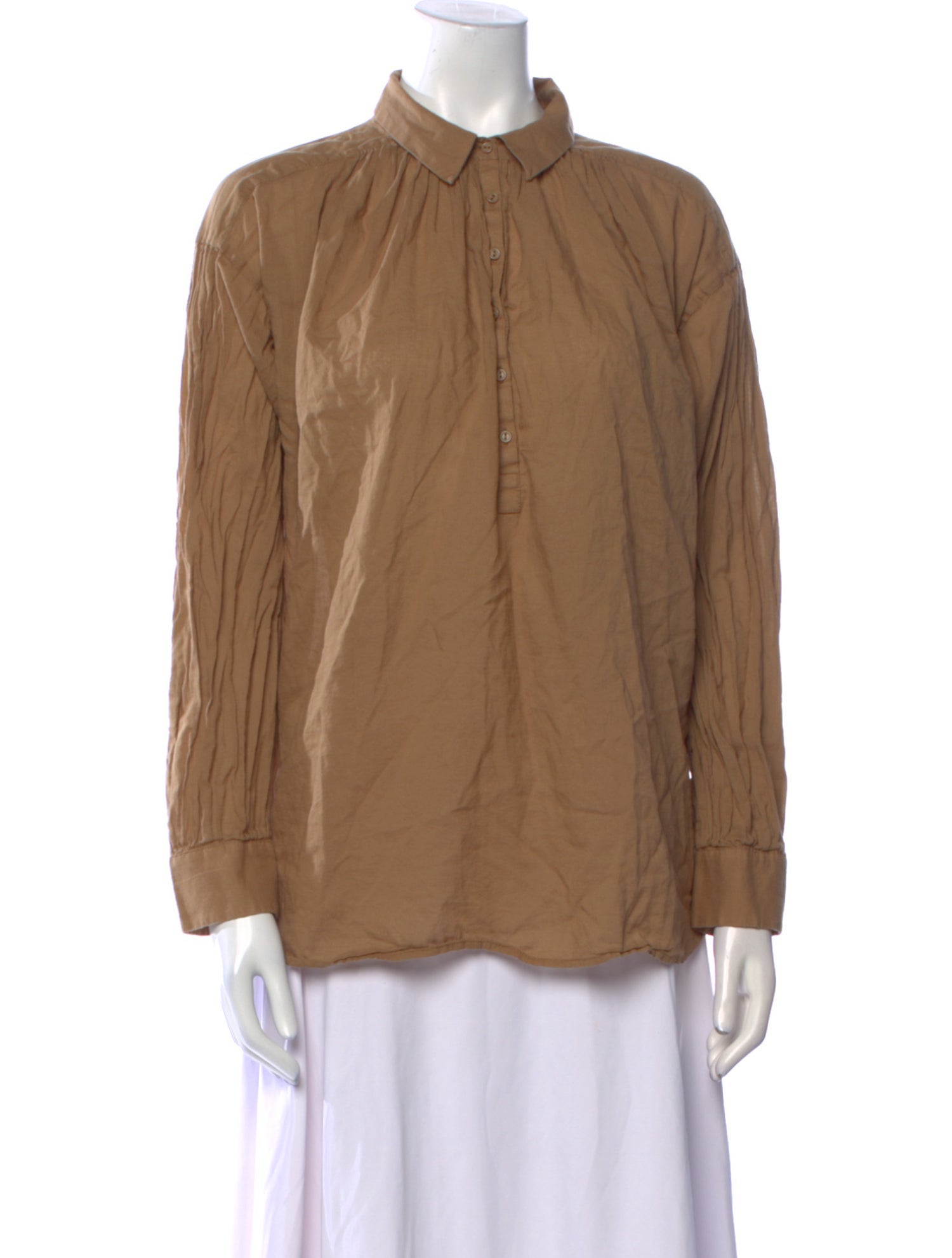 Nili Lotan Long Sleeve Button-Up Top