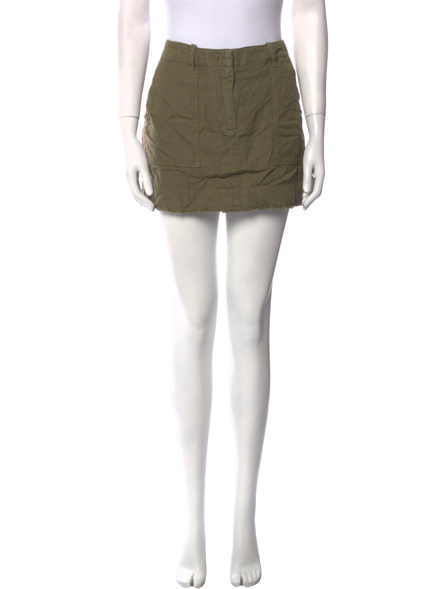 Nili Lotan Grosgrain Trim Mini Skirt