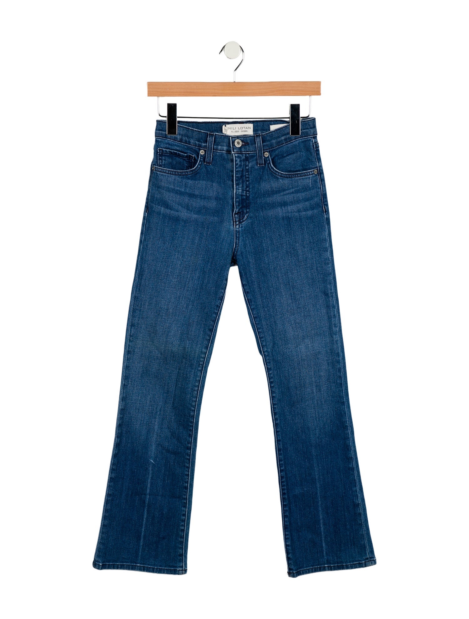 Nili Lotan Mid-Rise Straight Leg Jeans