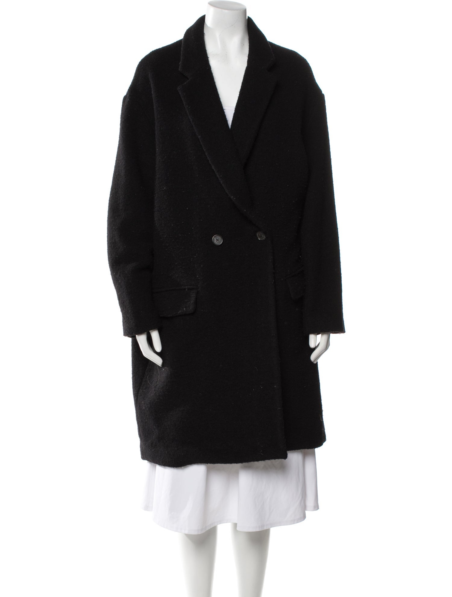 Nili Lotan Virgin Wool Faux Fur Coat