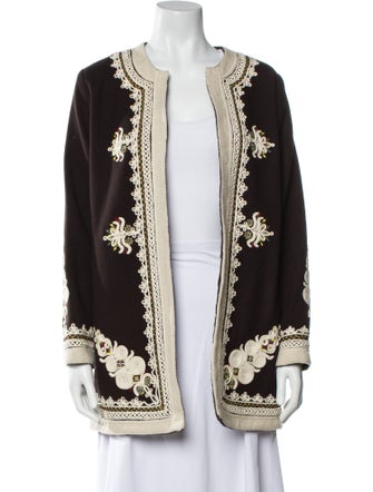 Nili Lotan Virgin Wool Patterned Coat