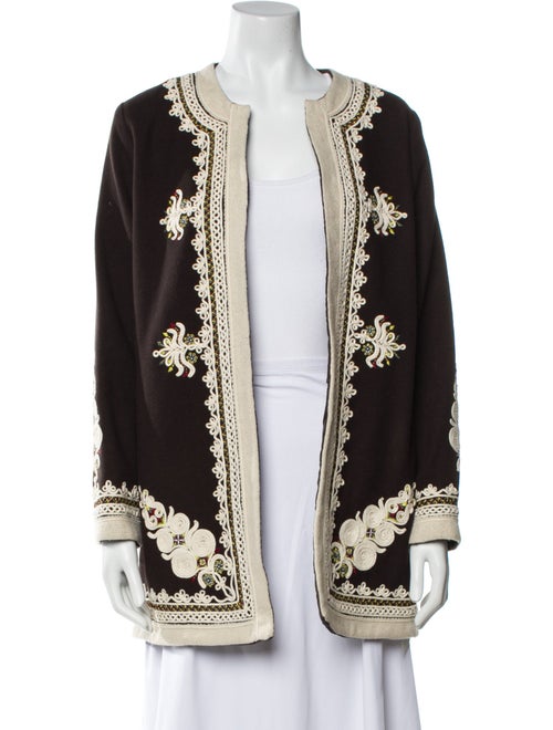 Nili Lotan Virgin Wool Patterned Coat