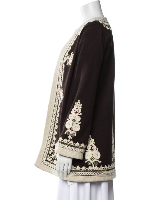 Nili Lotan Virgin Wool Patterned Coat