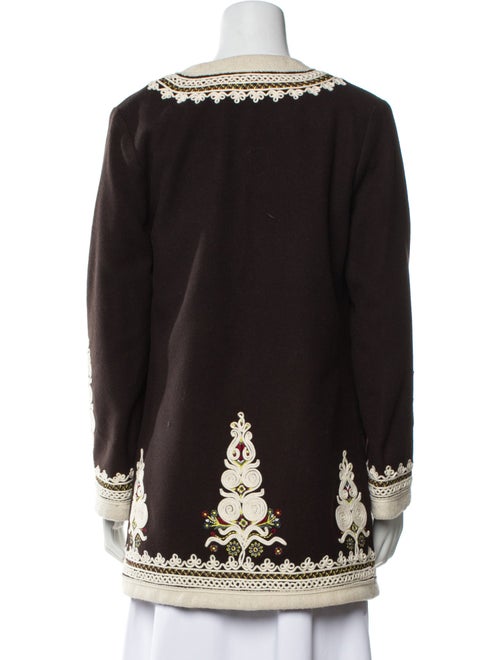 Nili Lotan Virgin Wool Patterned Coat