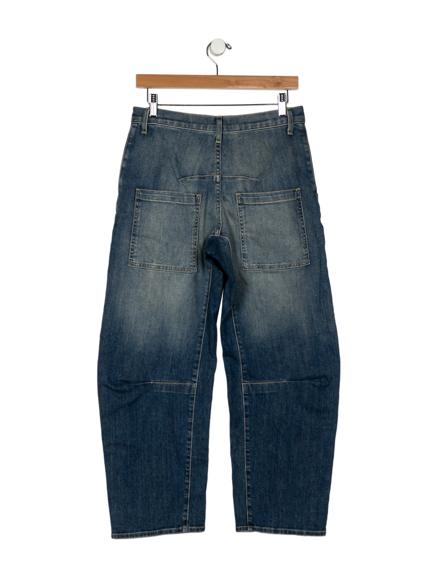 Nili Lotan Mid-Rise Straight Leg Jeans