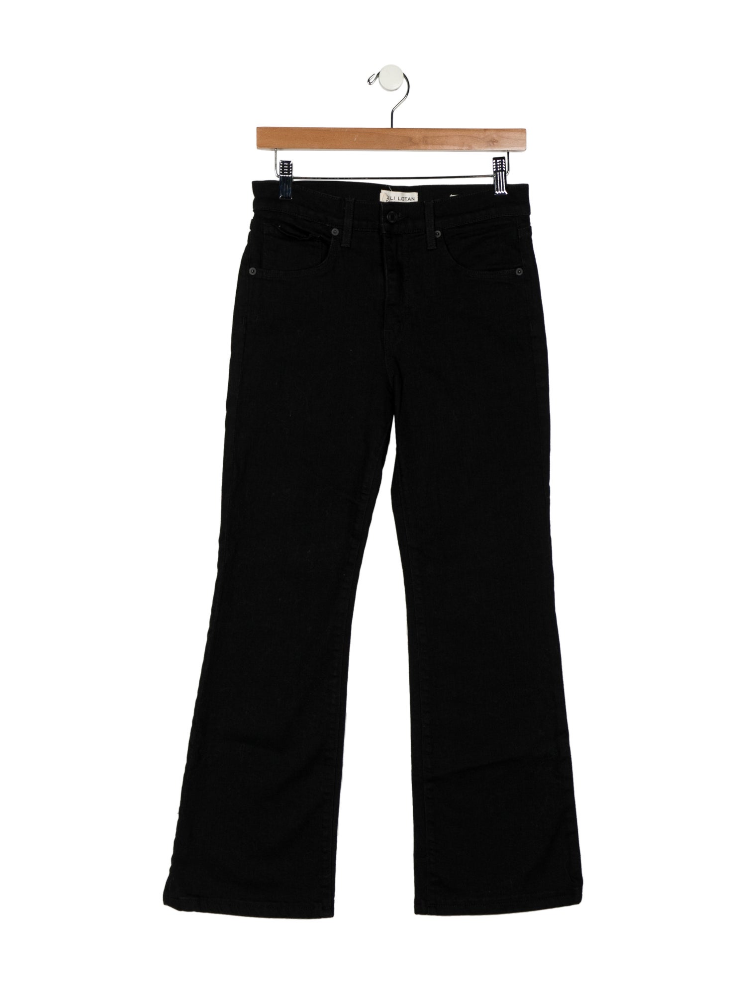 Nili Lotan Mid-Rise Wide Leg Jeans