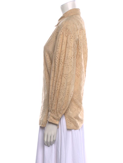 Nili Lotan Long Sleeve Button-Up Top