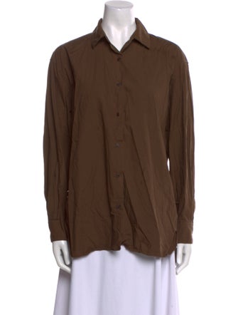 Nili Lotan Long Sleeve Button-Up Top