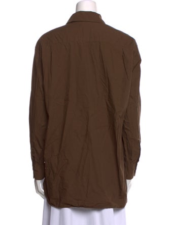 Nili Lotan Long Sleeve Button-Up Top