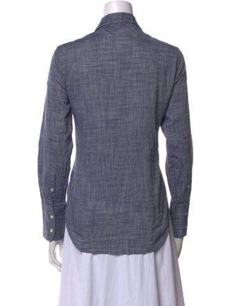 Nili Lotan Long Sleeve Button-Up Top