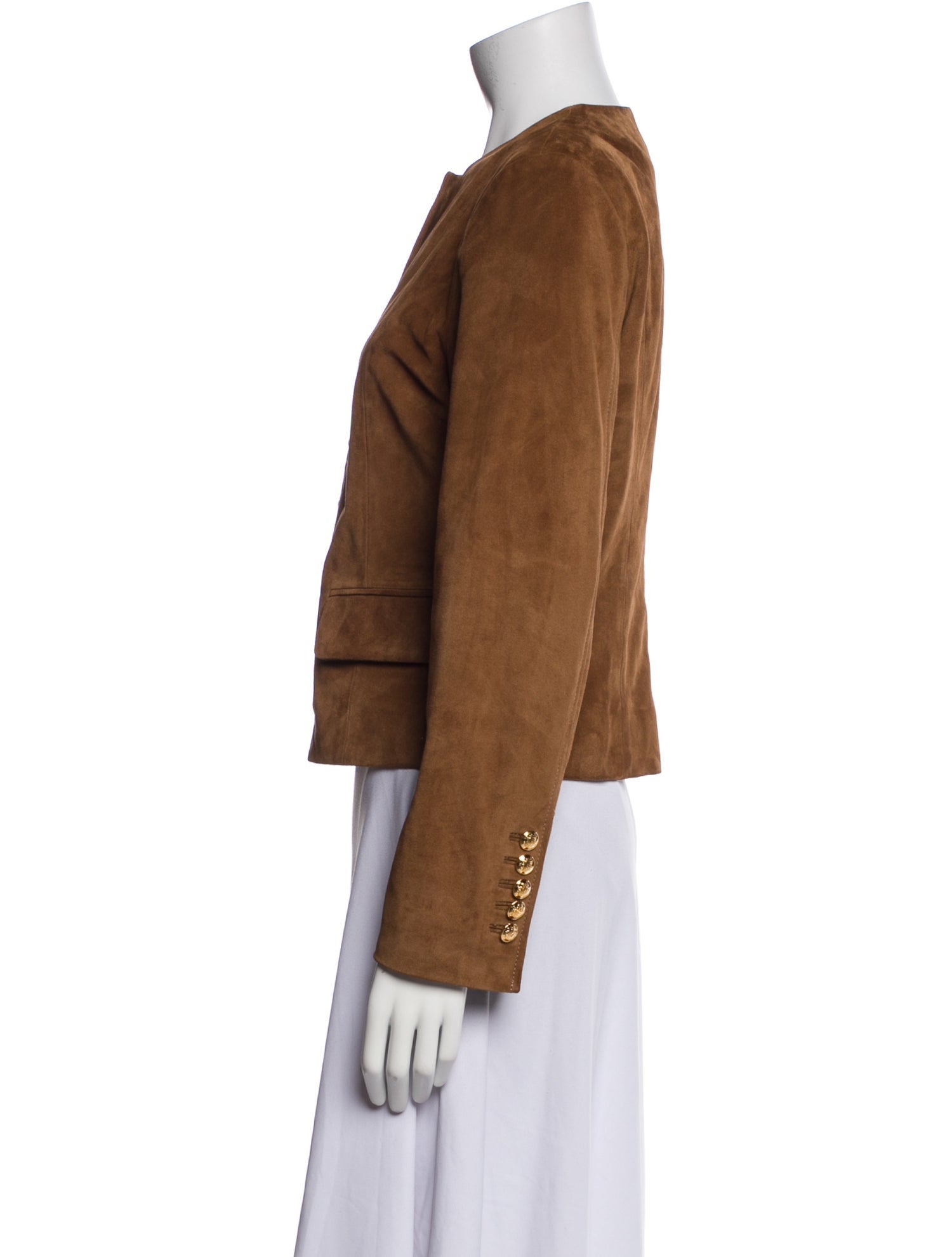 Nili Lotan Calf Leather Evening Jacket
