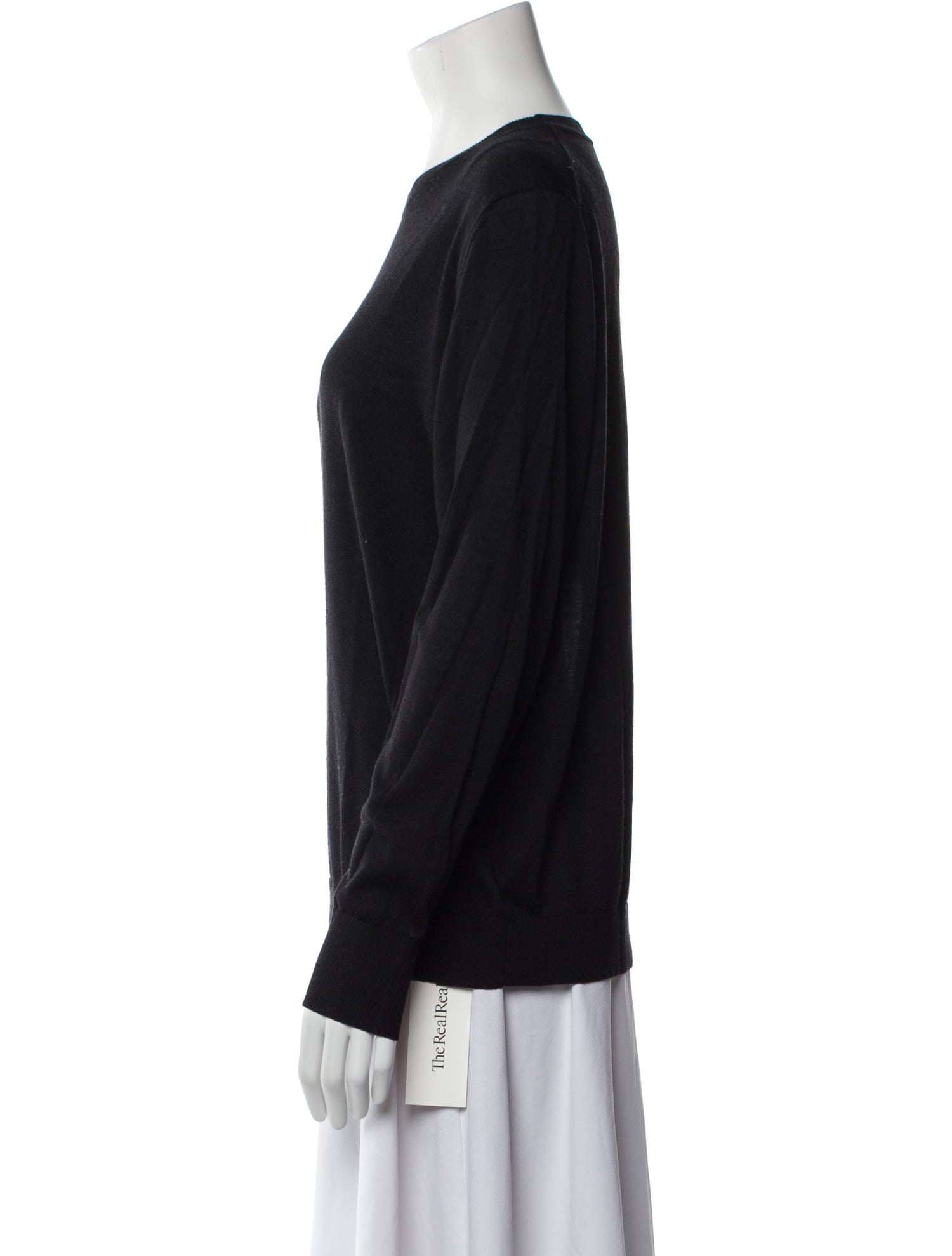 Nili Lotan Merino Wool Crew Neck Sweater