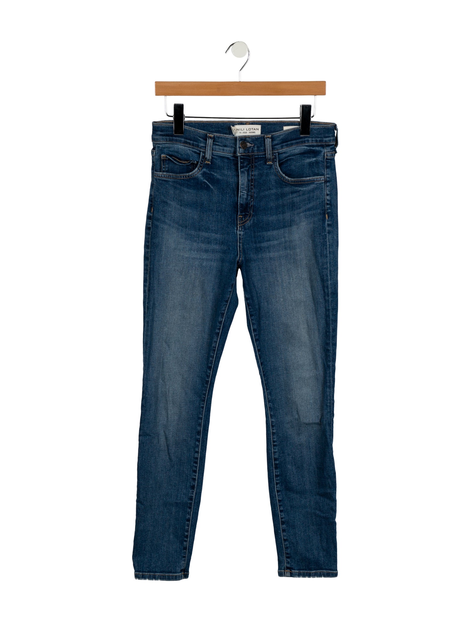 Nili Lotan Mid-Rise Skinny Leg Jeans