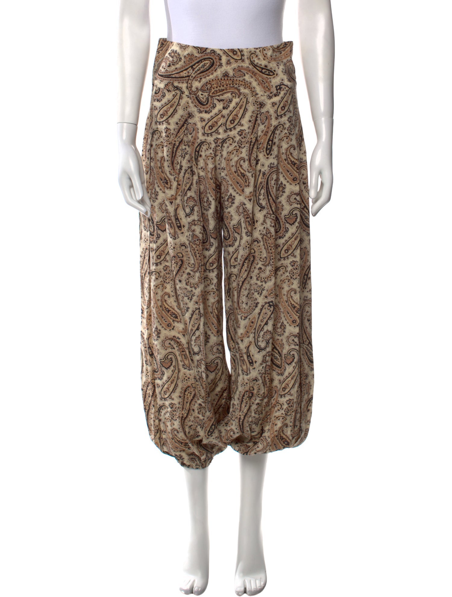 Nili Lotan Silk Skinny Leg Pants