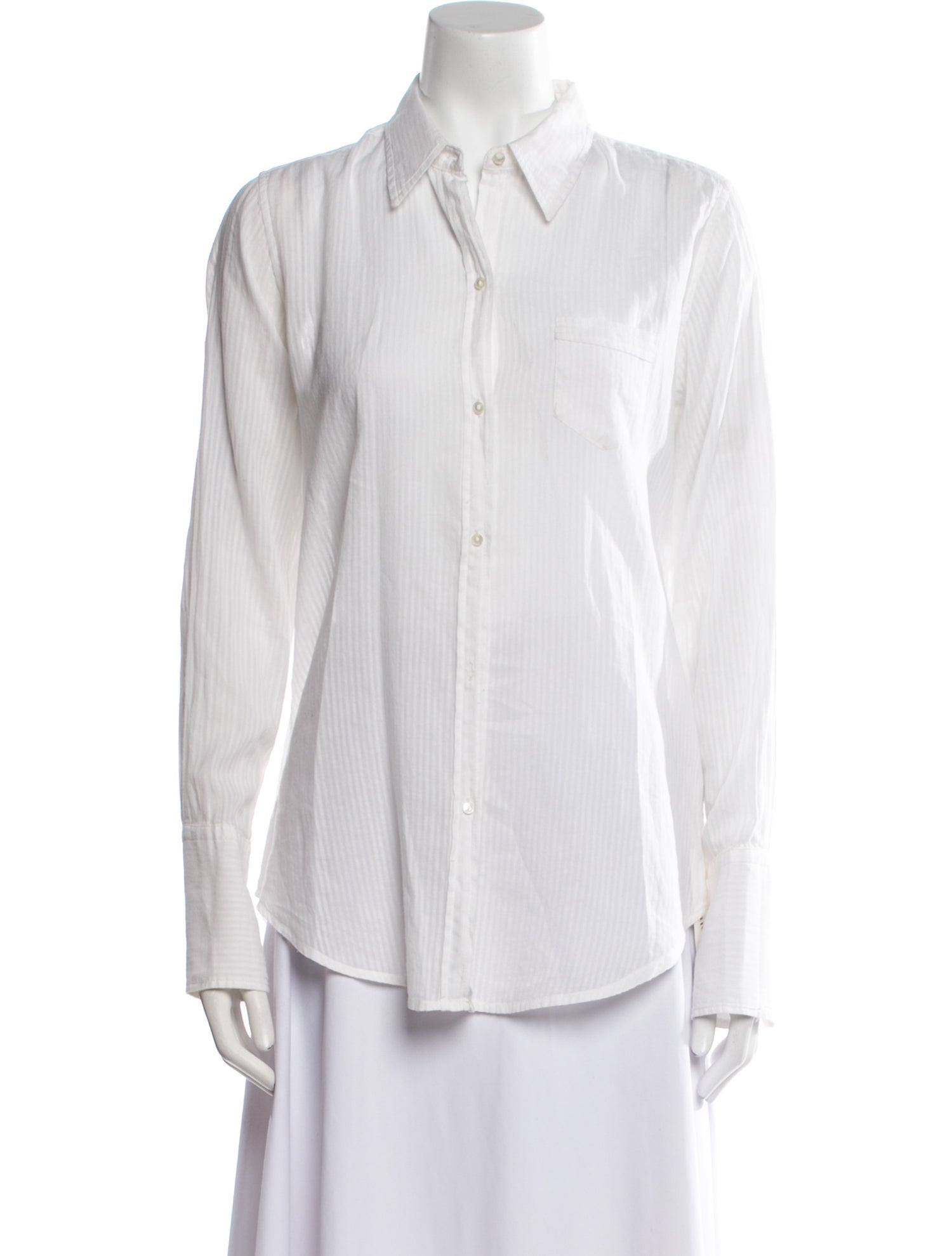 Nili Lotan Long Sleeve Button-Up Top