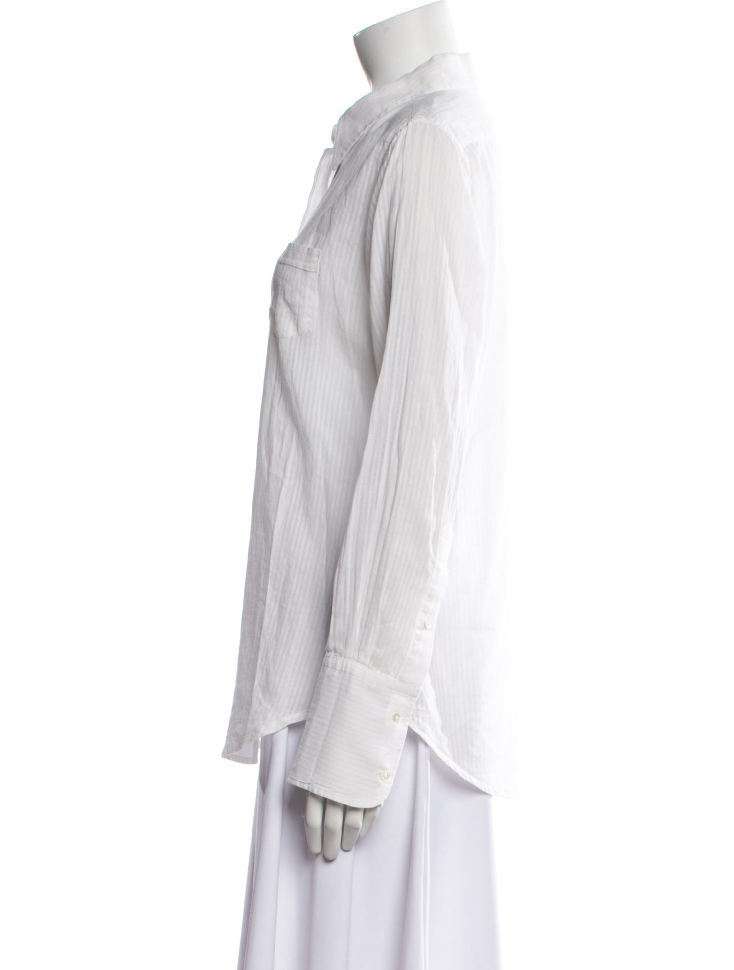 Nili Lotan Long Sleeve Button-Up Top