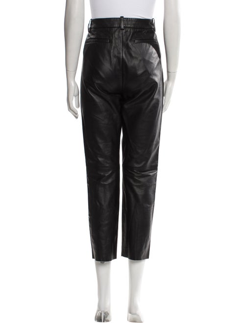 Nili Lotan Lambskin Straight Leg Pants