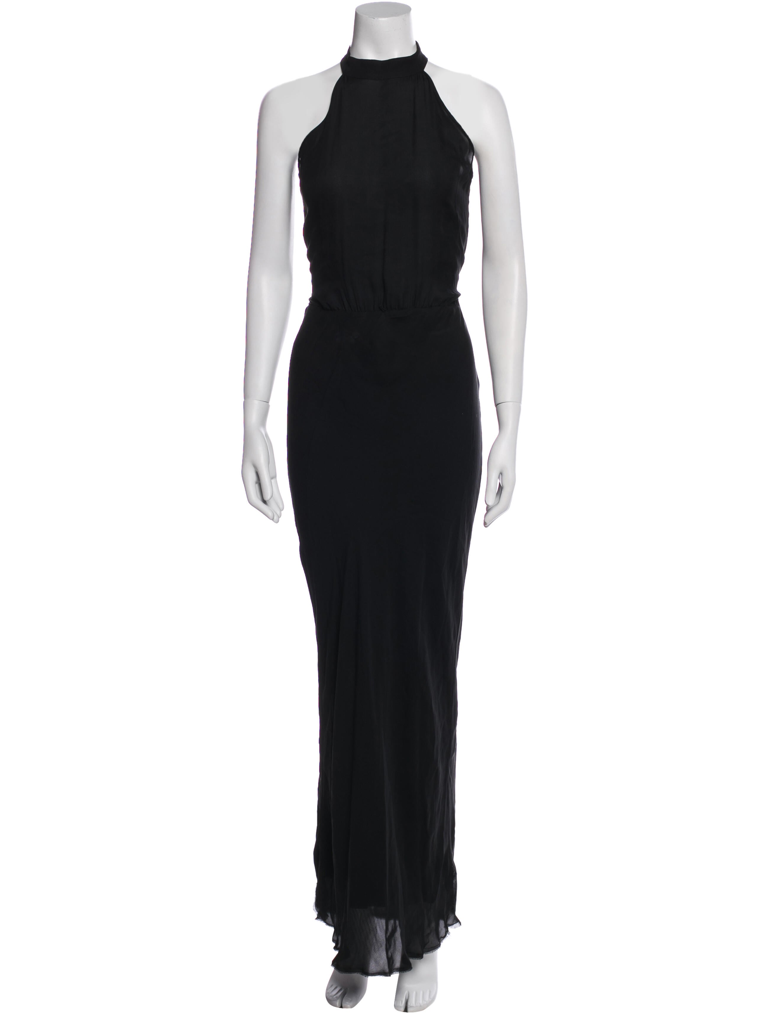 Nili Lotan Mock Neck Long Dress