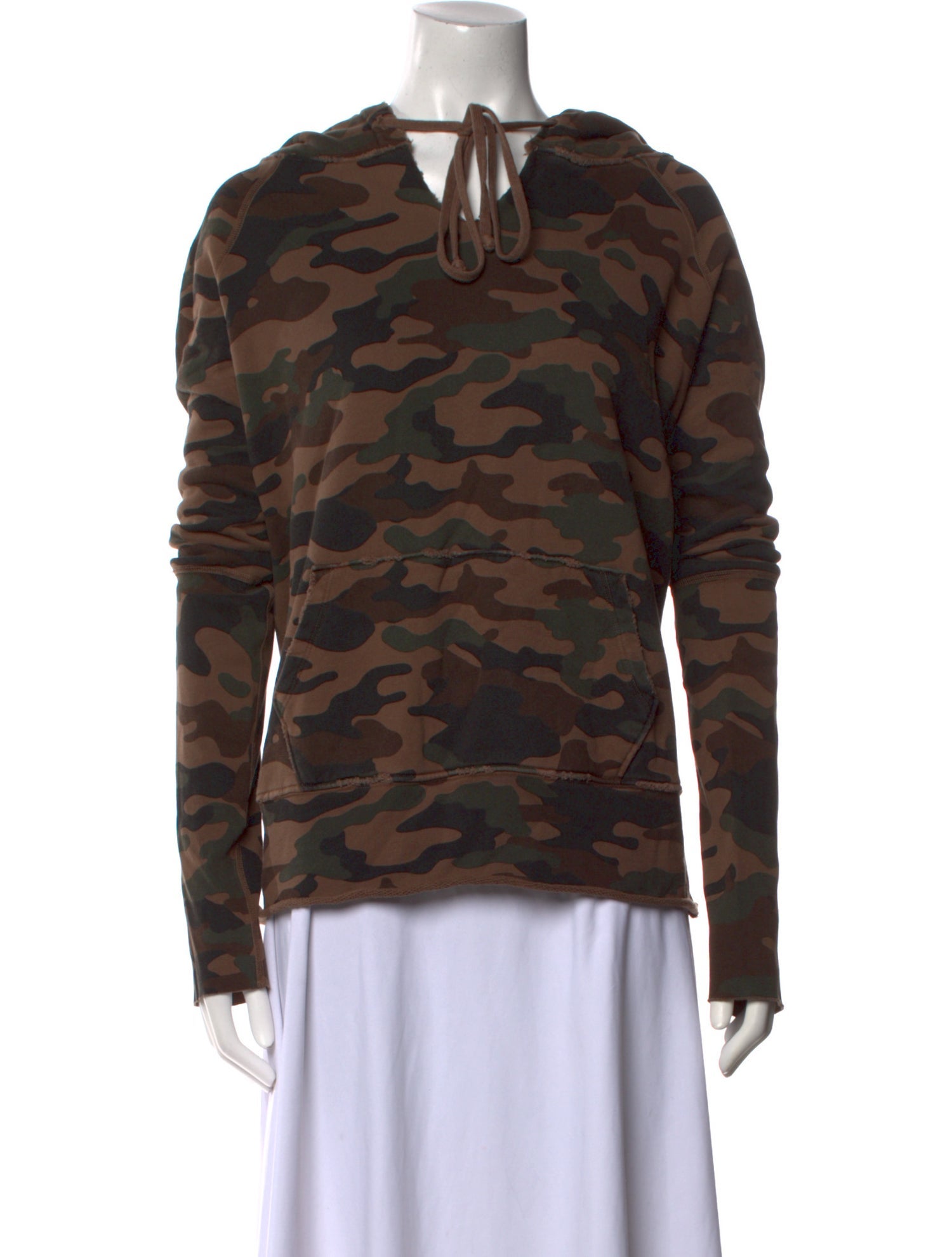 Nili Lotan Printed Tie Neck Sweater