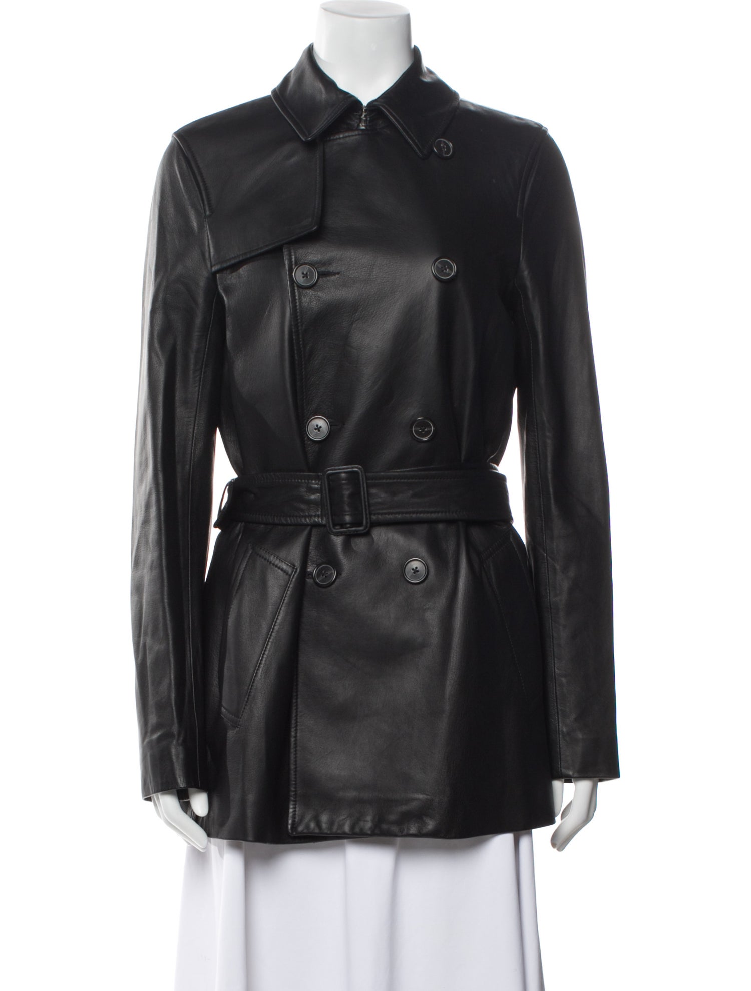 Nili Lotan Leather Trench Coat