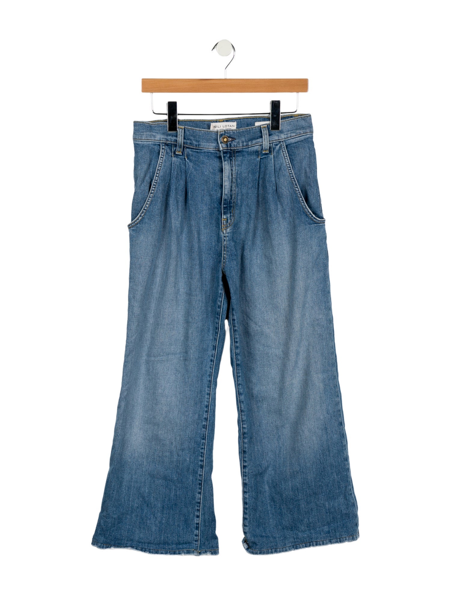 Nili Lotan High-Rise Wide Leg Jeans