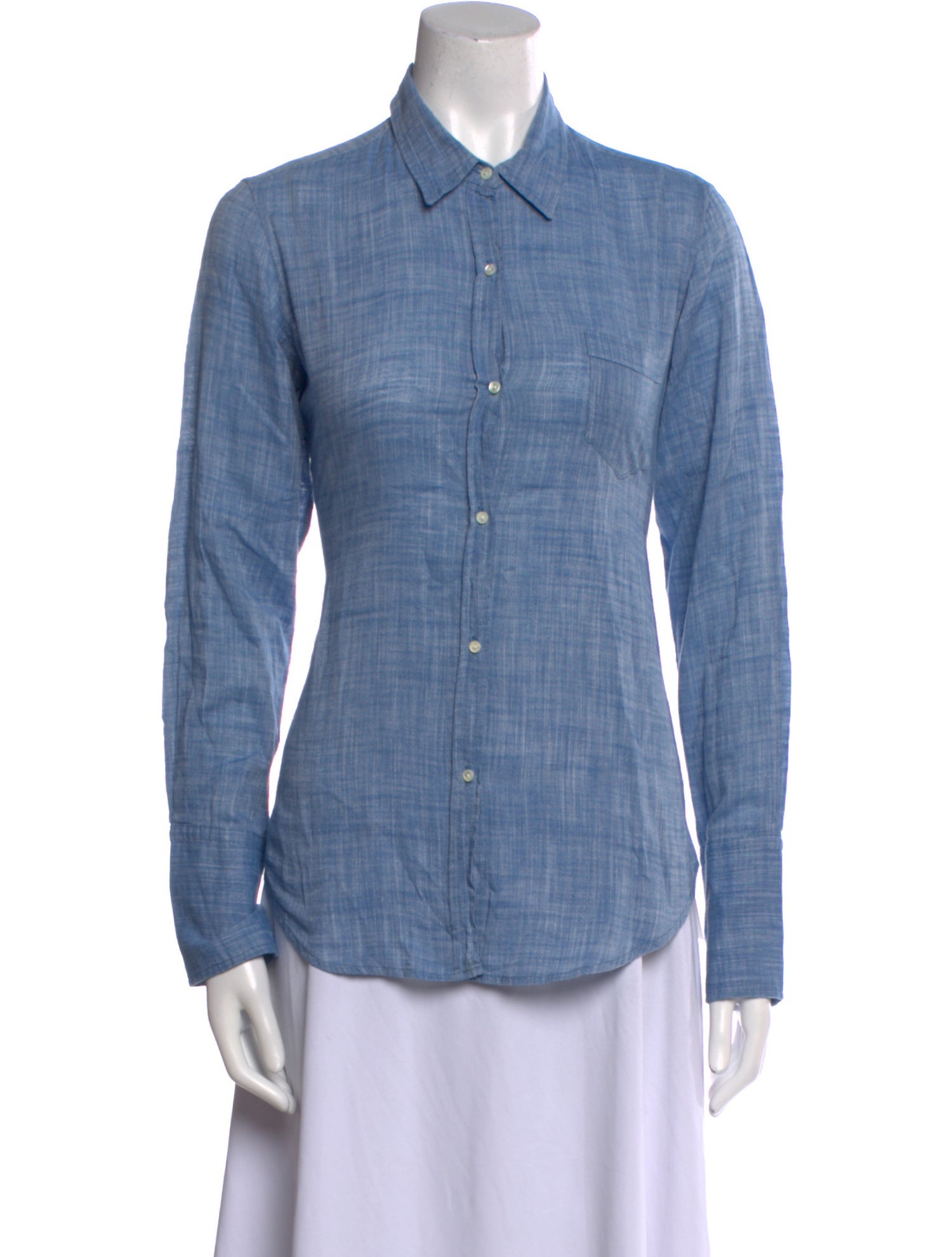Nili Lotan Long Sleeve Button-Up Top