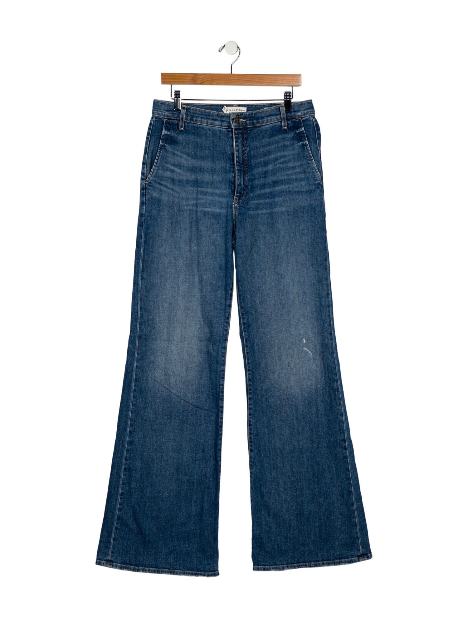Nili Lotan High-Rise Wide Leg Jeans
